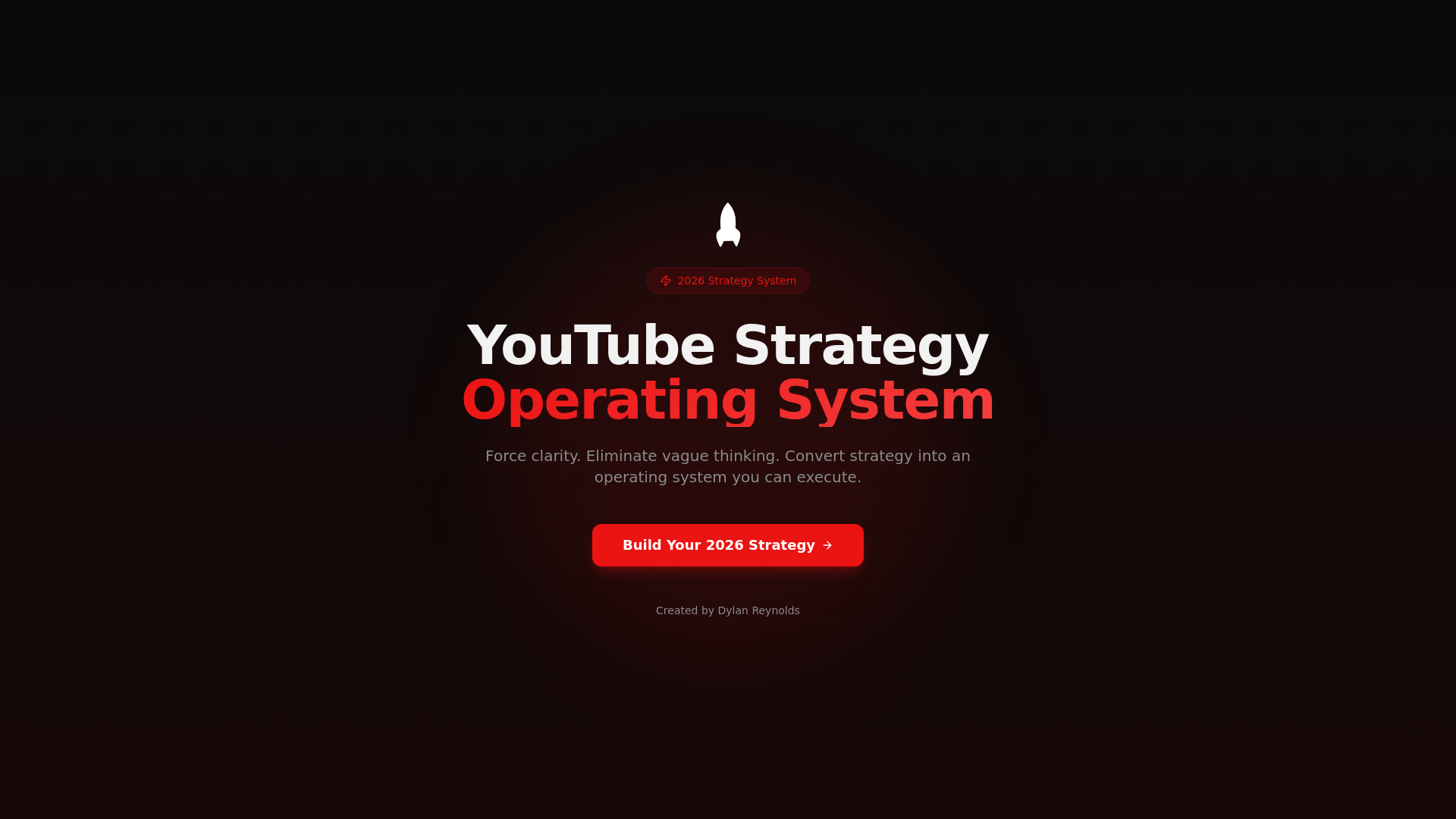 website screenshot of https://theyoutubestrategist.app/