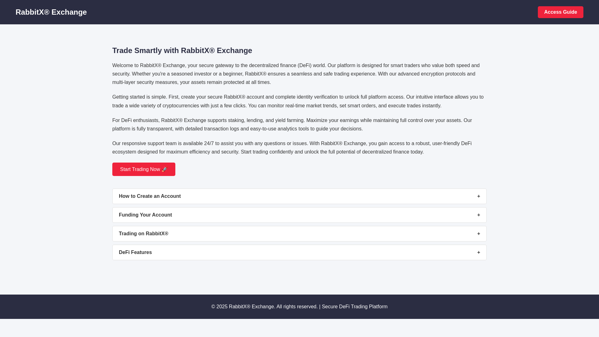 website screenshot of https://x3-rabbitx-exchange.pages.dev/
