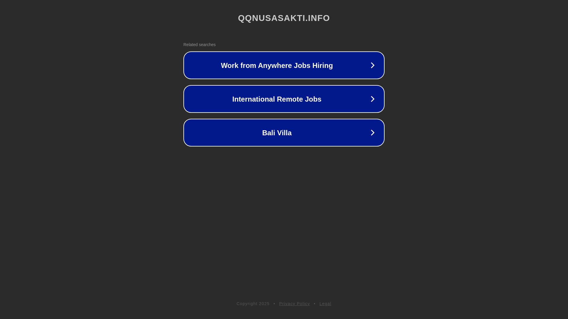 website screenshot of https://qqnusasakti.info/