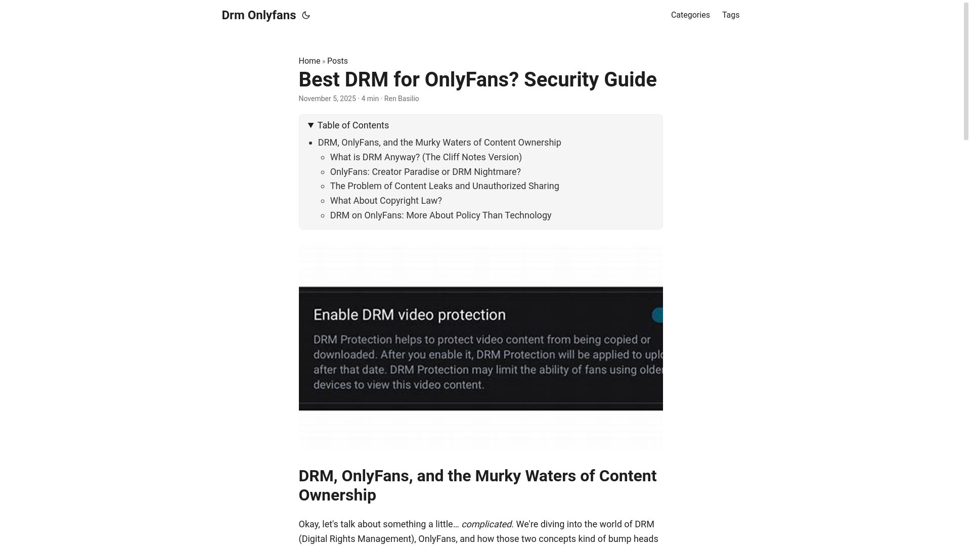 website screenshot of https://drm-onlyfans.pages.dev/