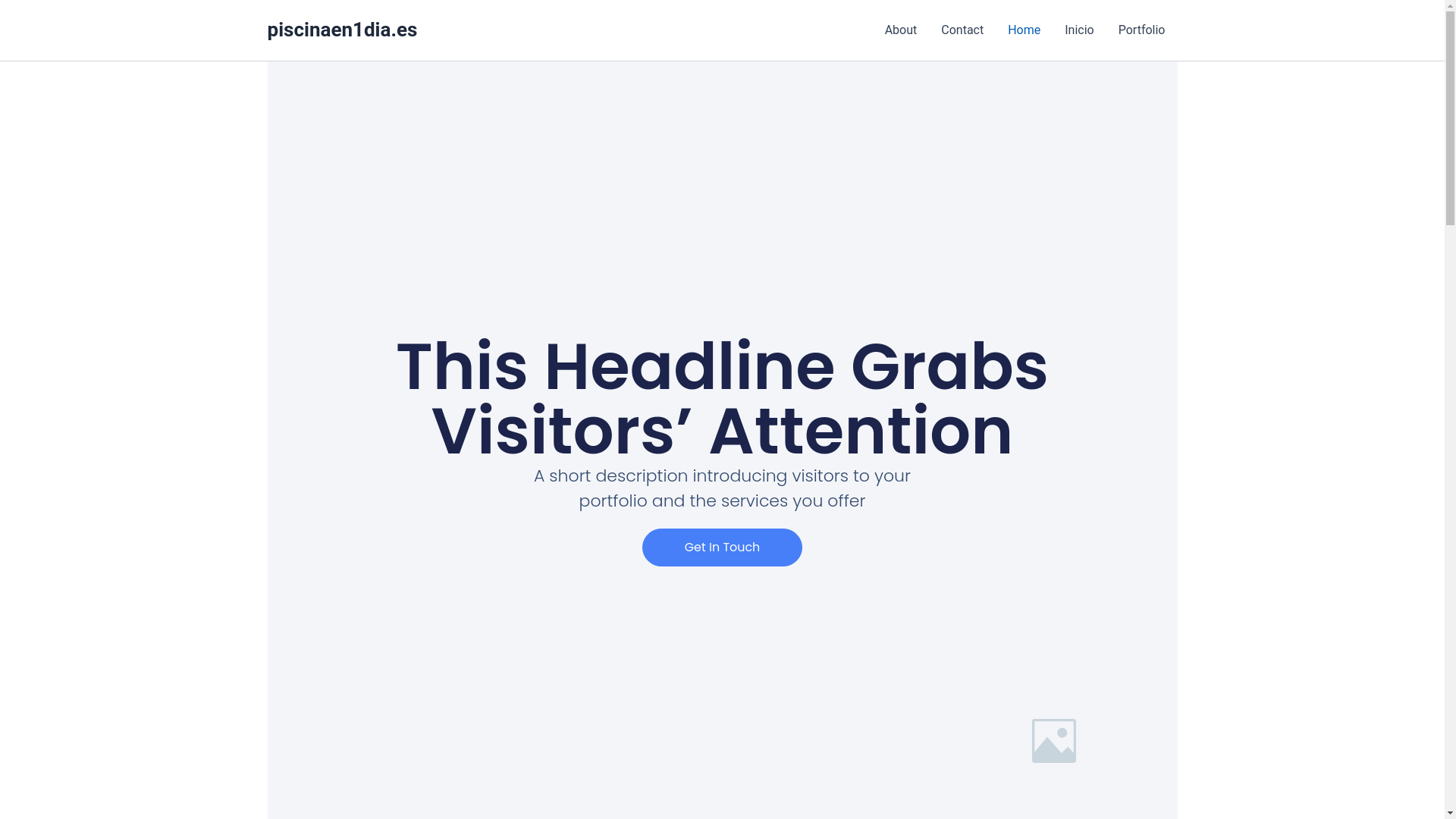 website screenshot of https://piscinaen1dia.es/