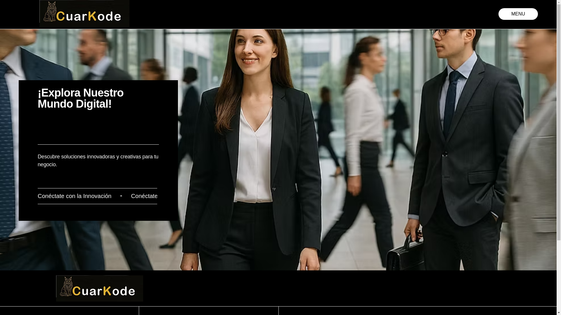website screenshot of https://cuarkode.com/