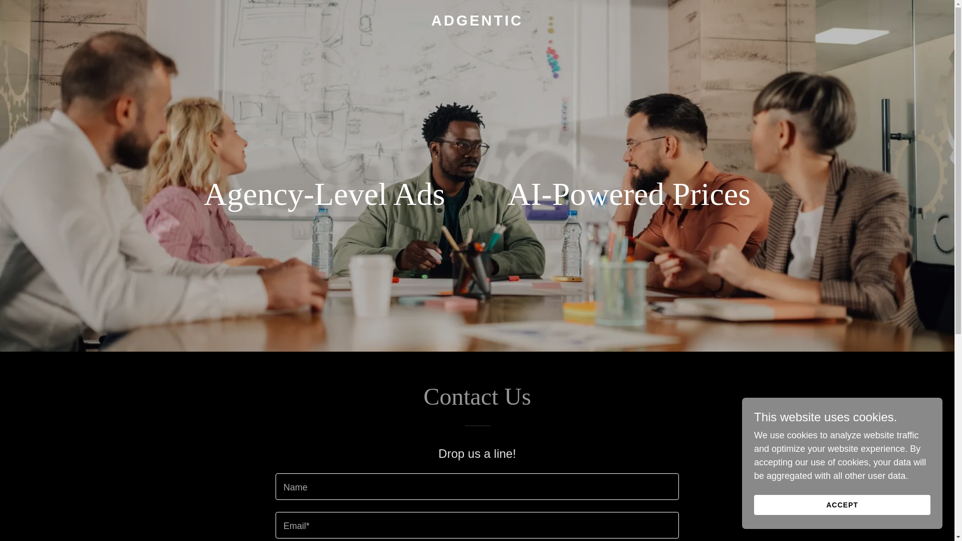website screenshot of https://adgentic.us/