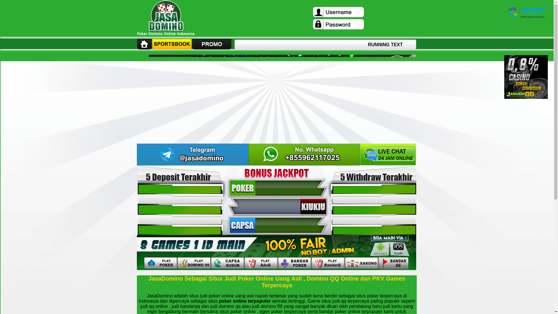 website screenshot of https://jasadomino111.bond/