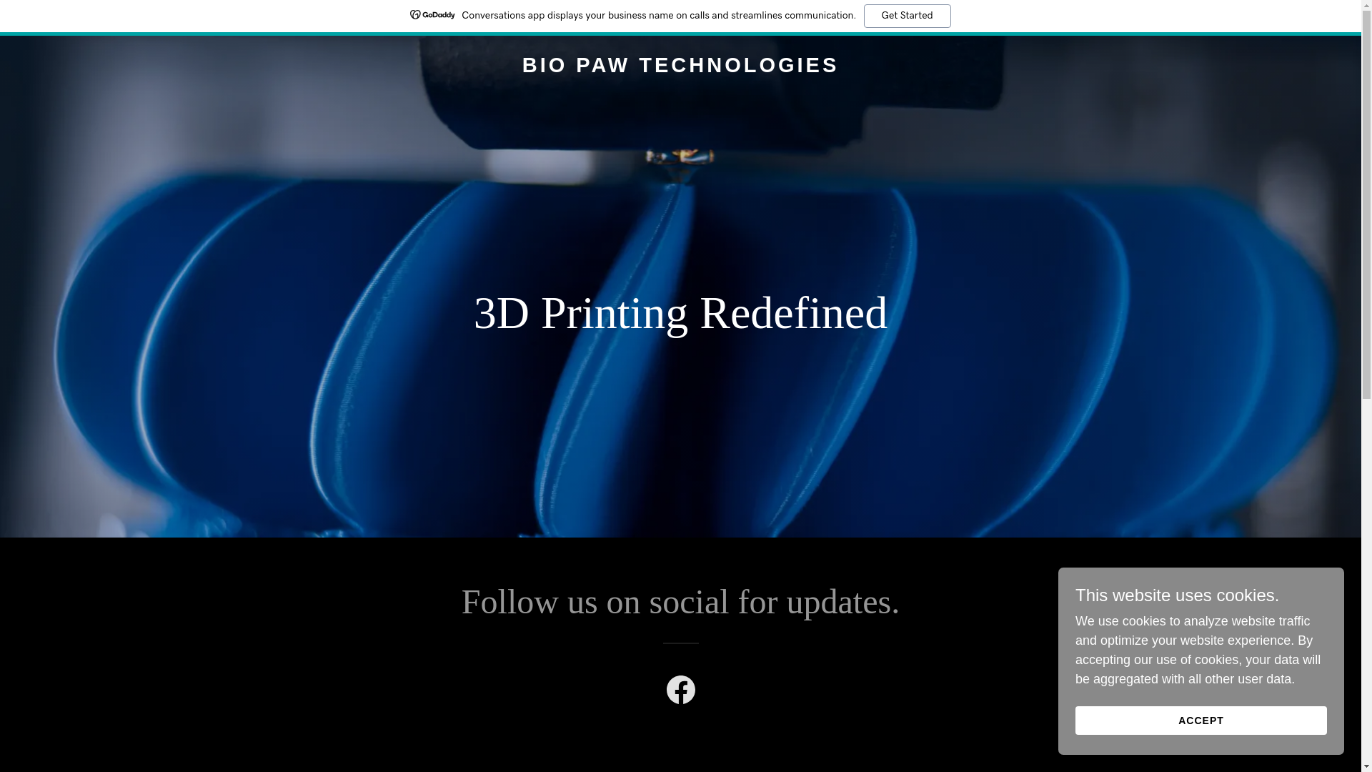 website screenshot of https://biopawtechnologies.com/