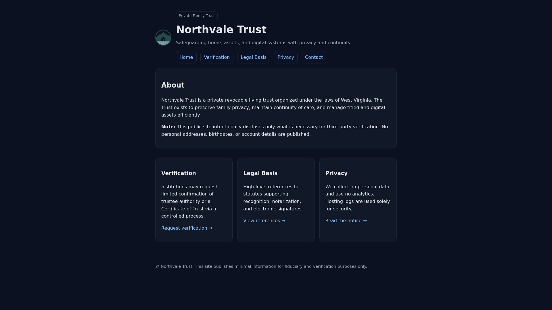 website screenshot of https://northvale-trust-com.pages.dev/
