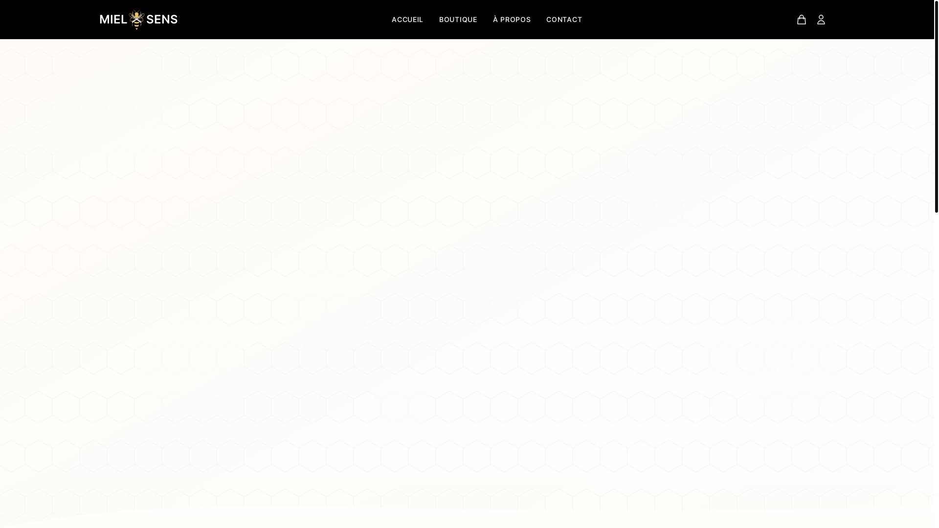 website screenshot of https://mieletsens.com/