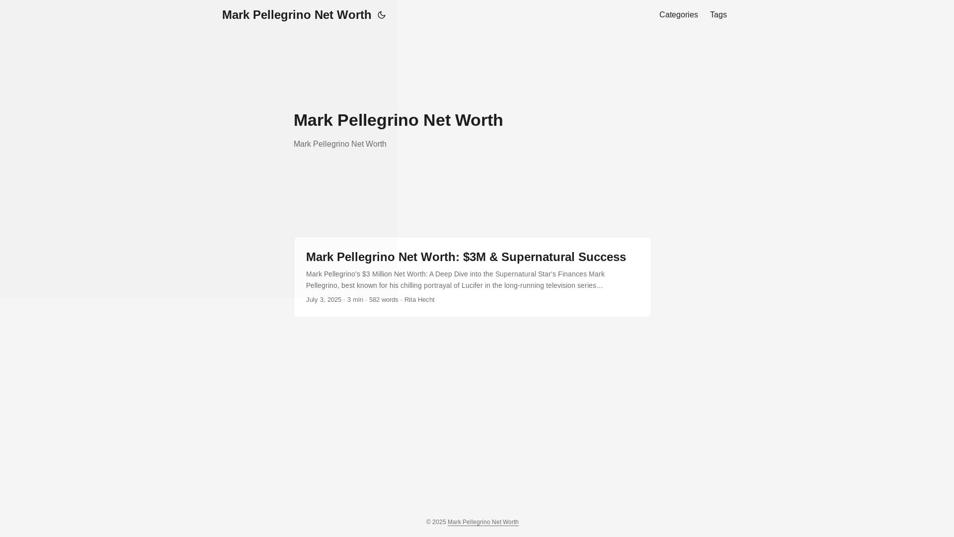 website screenshot of https://mark-pellegrino-net-worth20250706.pages.dev/