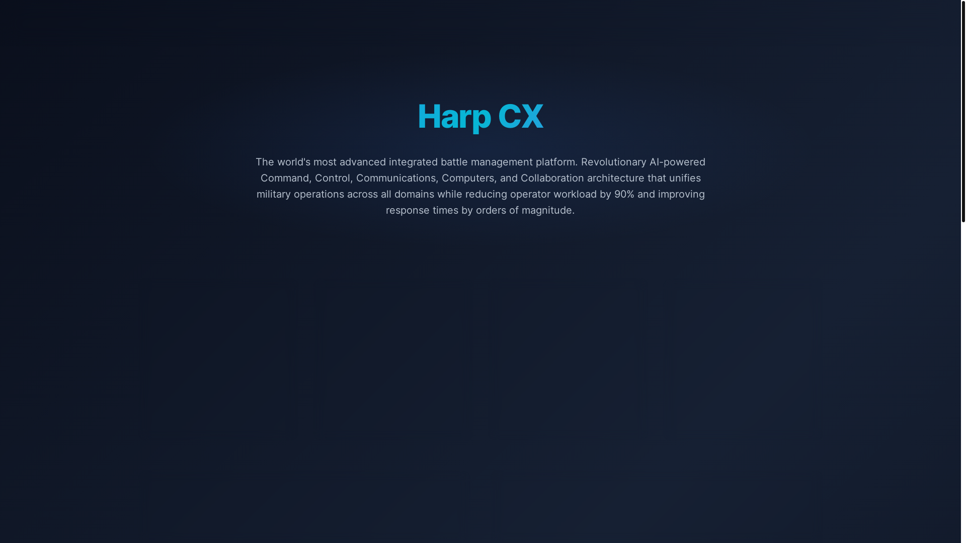 website screenshot of https://harpcx.com/