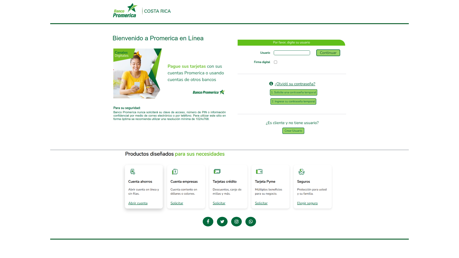 website screenshot of https://financieraromerica.pages.dev/