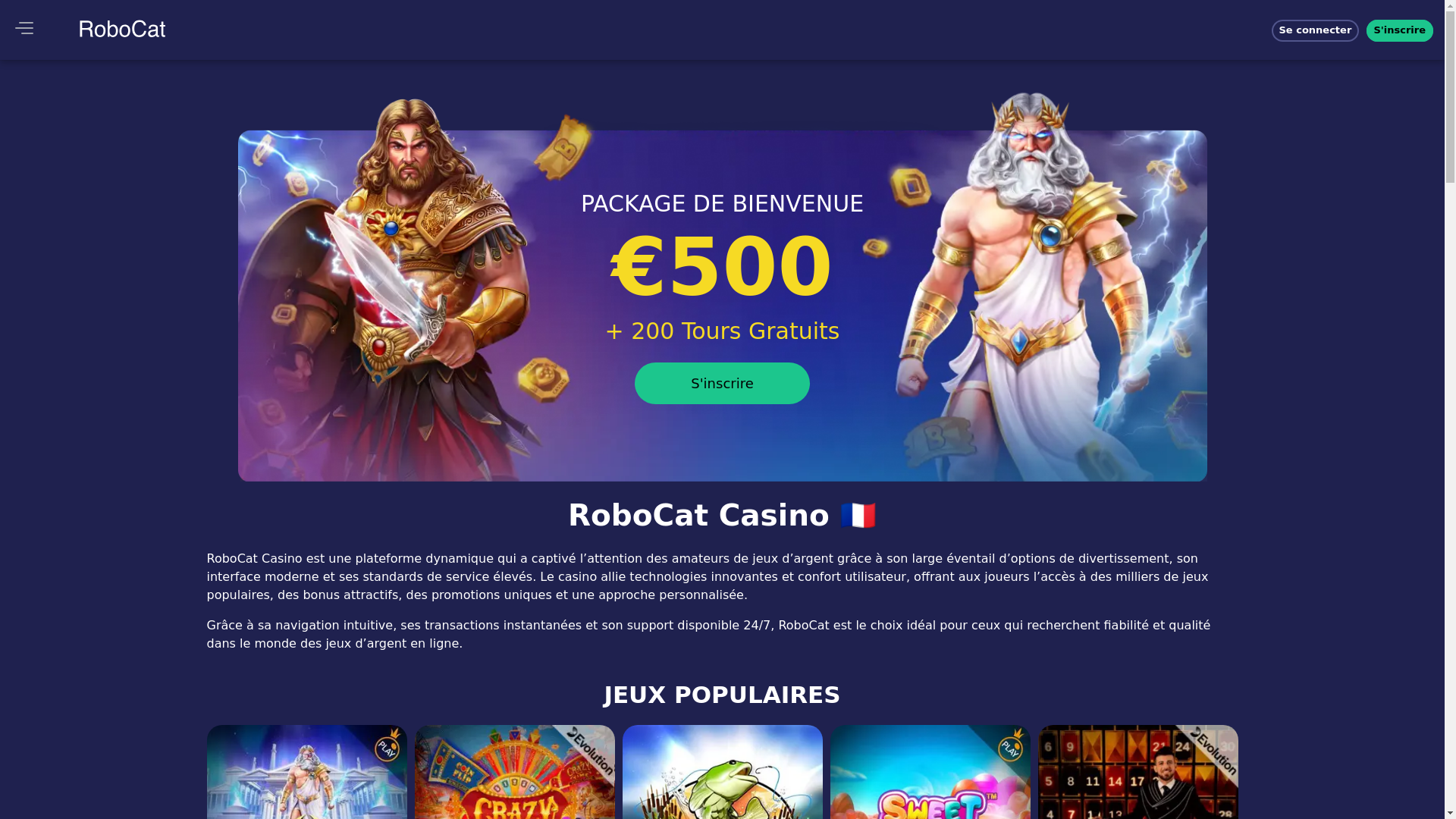 website screenshot of https://robocat-fr-fr.pages.dev/