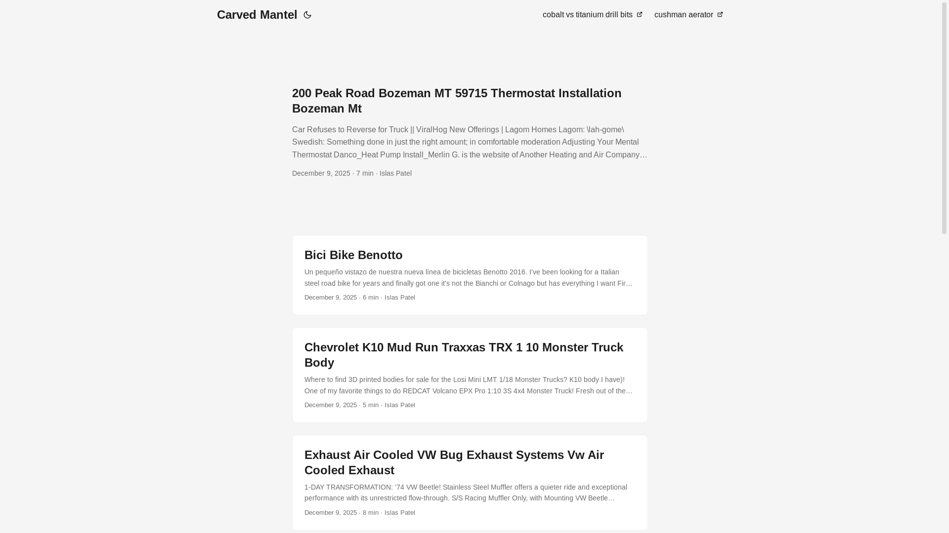 website screenshot of https://carvedmantel.pages.dev/