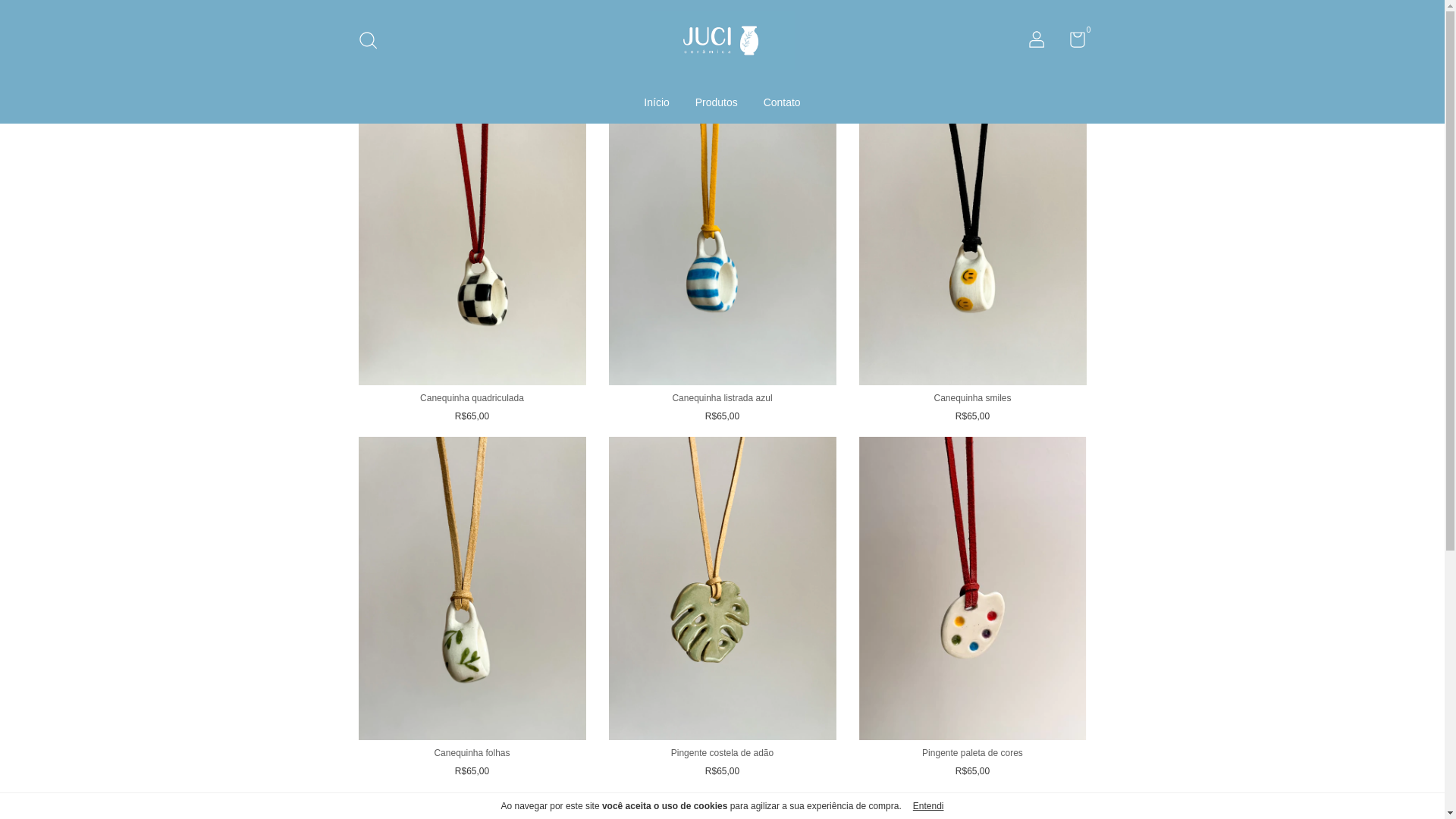 website screenshot of https://juciceramica.com.br/
