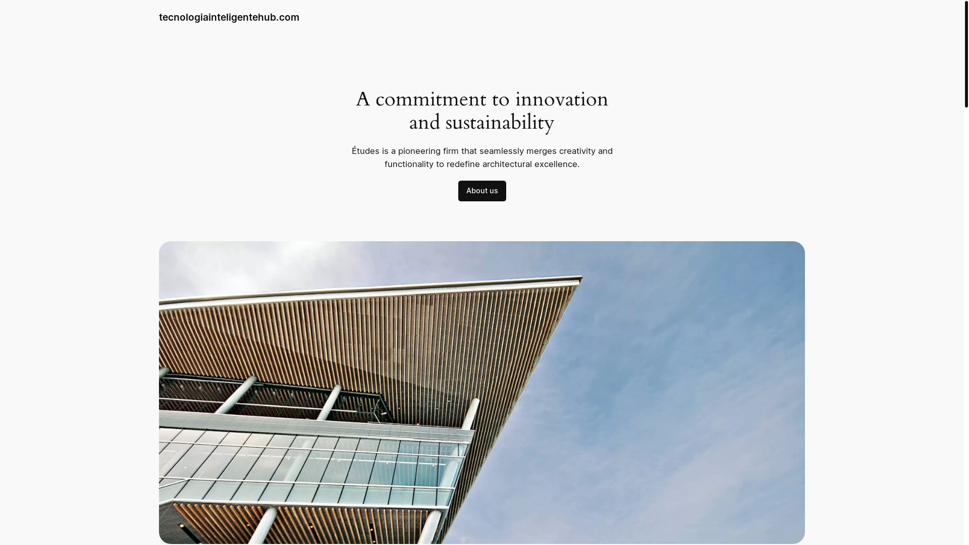 website screenshot of https://tecnologiainteligentehub.com/