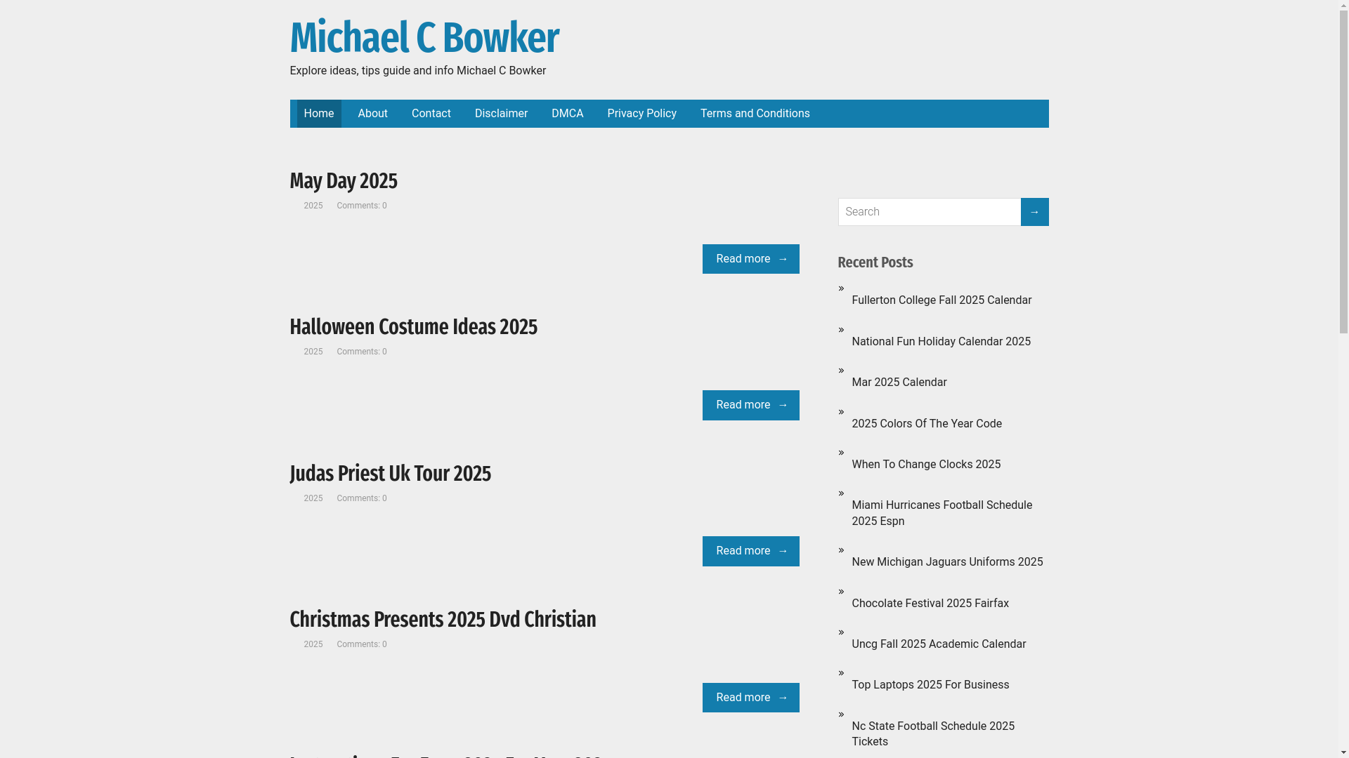 website screenshot of https://michaelcbowker.pages.dev/