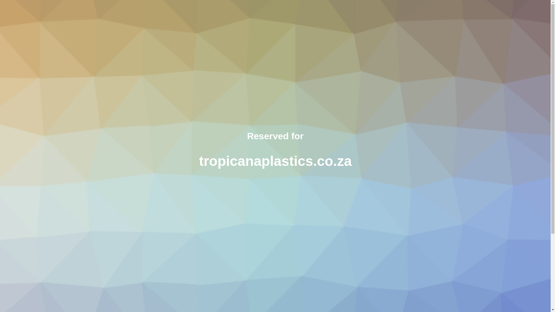 website screenshot of https://tropicanaplastics.co.za/