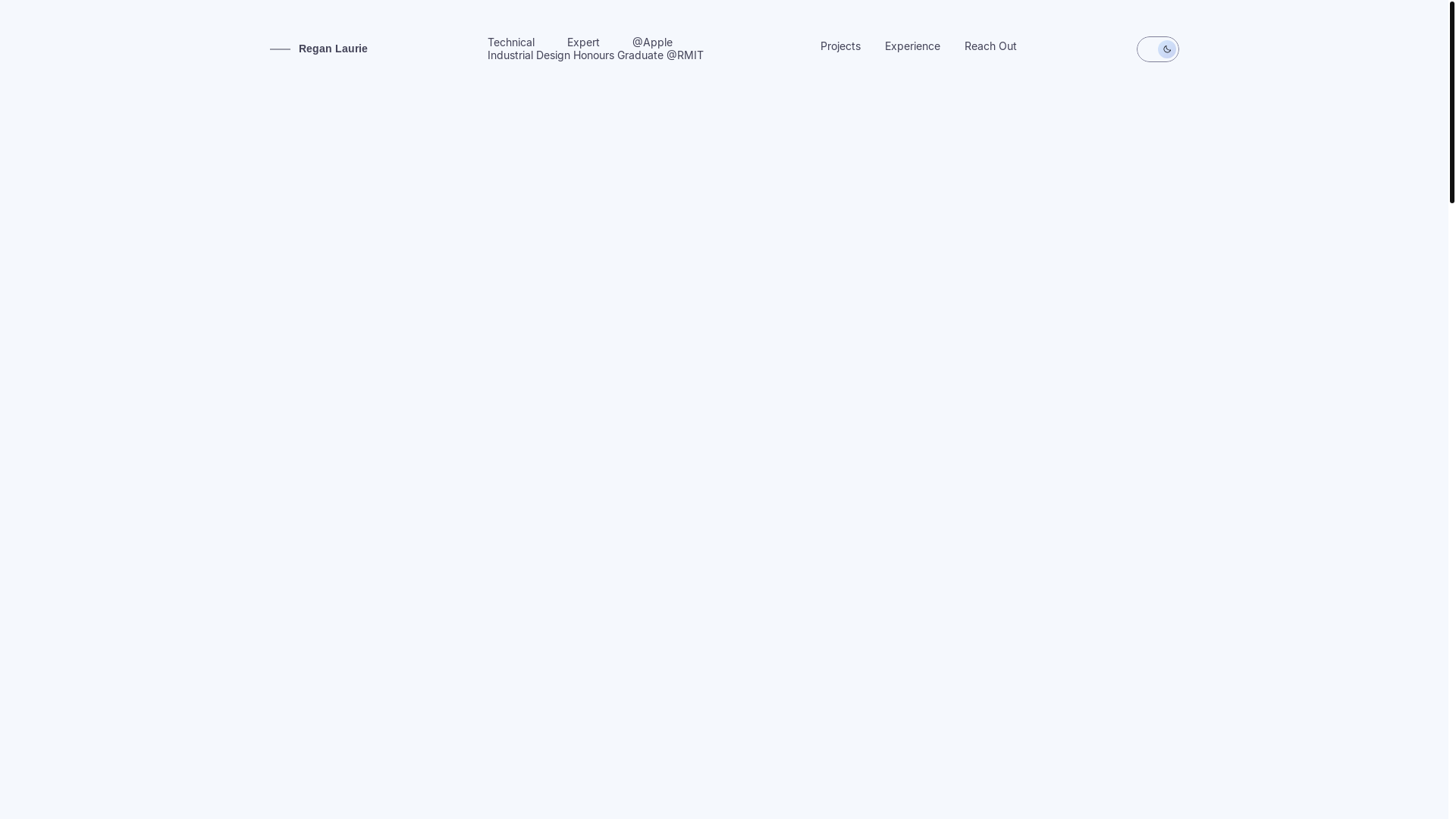 website screenshot of https://reganlaurie.com/