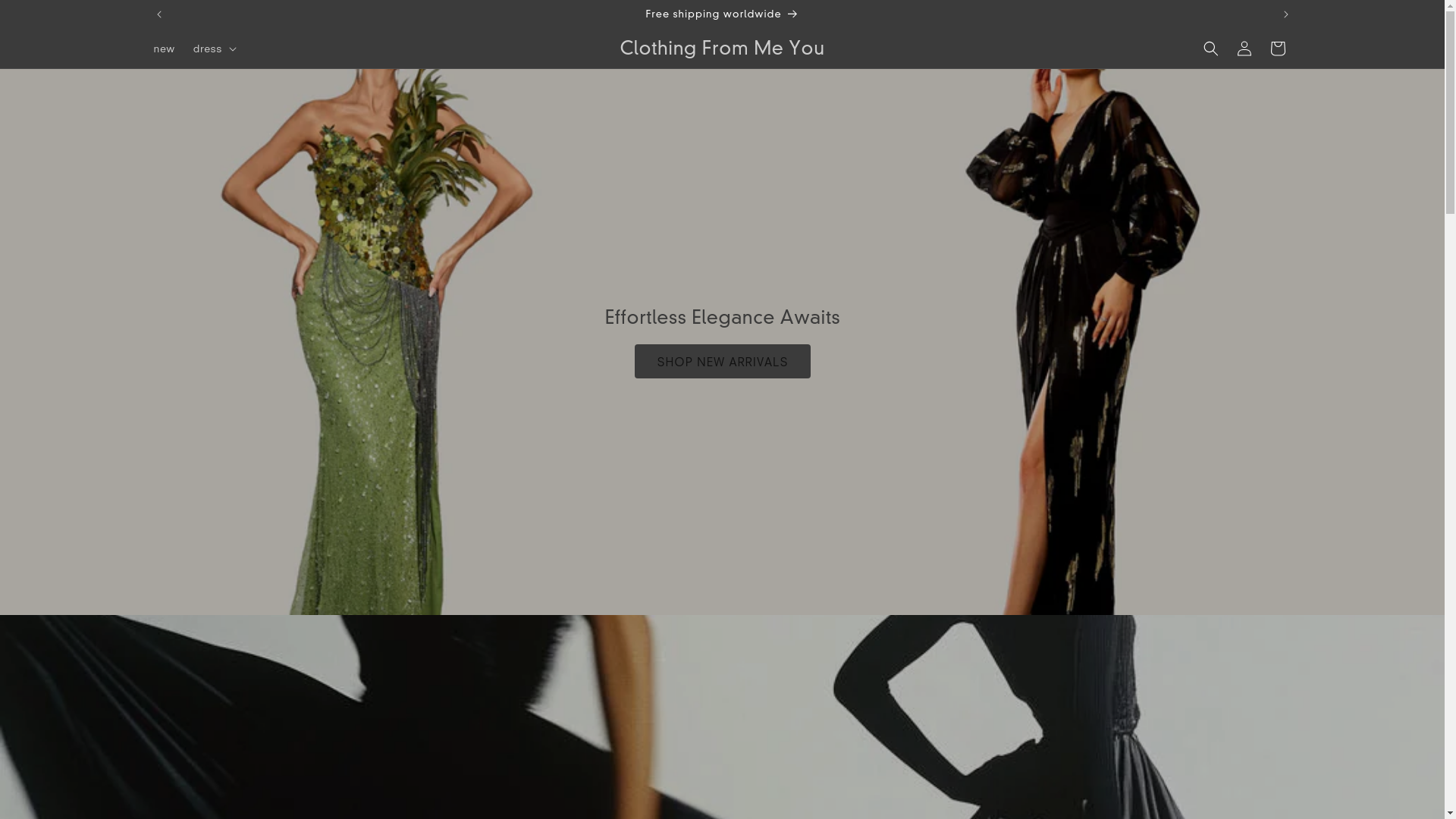 website screenshot of https://clothingfrommeyou.com/