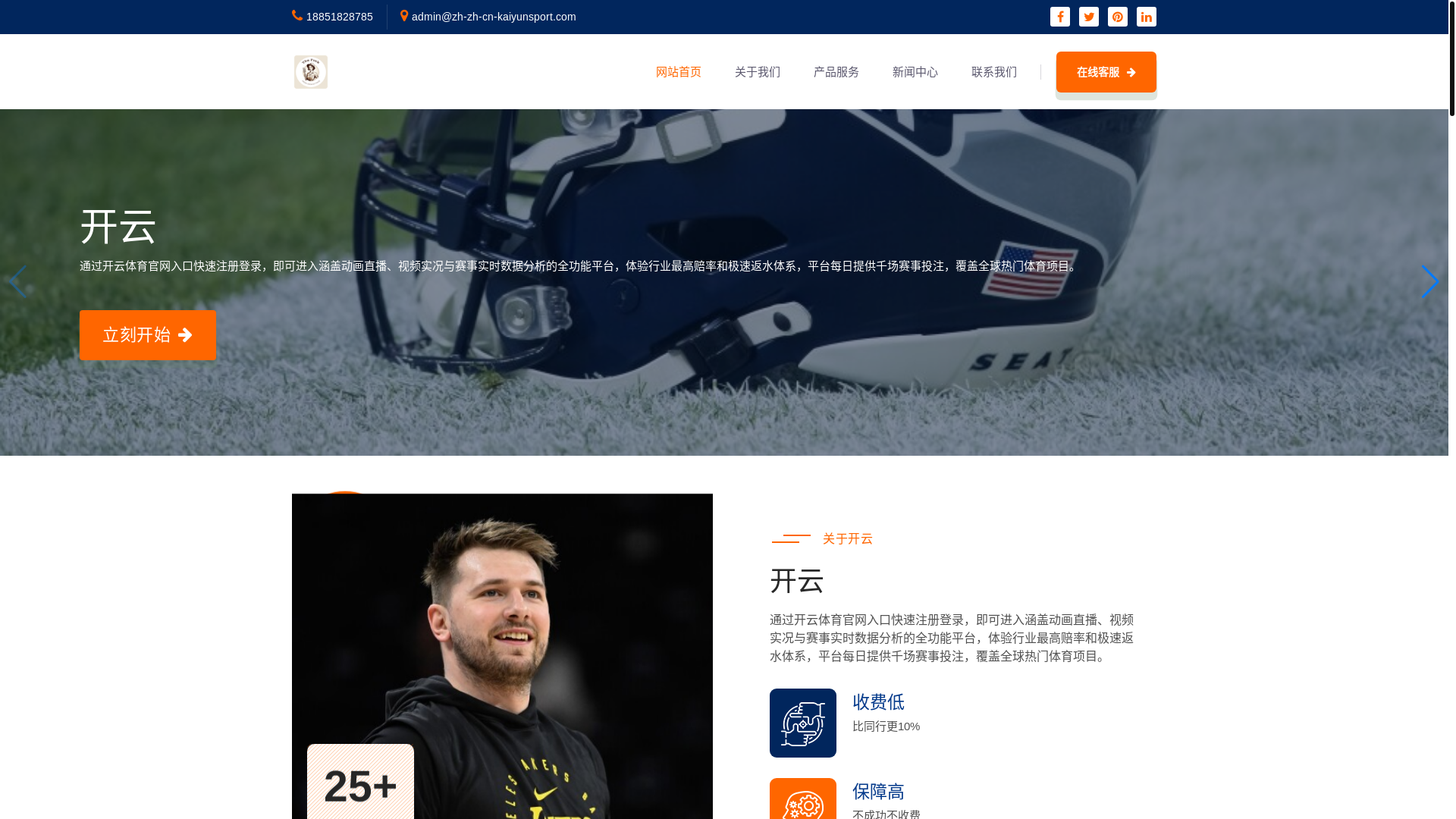 website screenshot of https://zh-zh-cn-kaiyunsport.com/