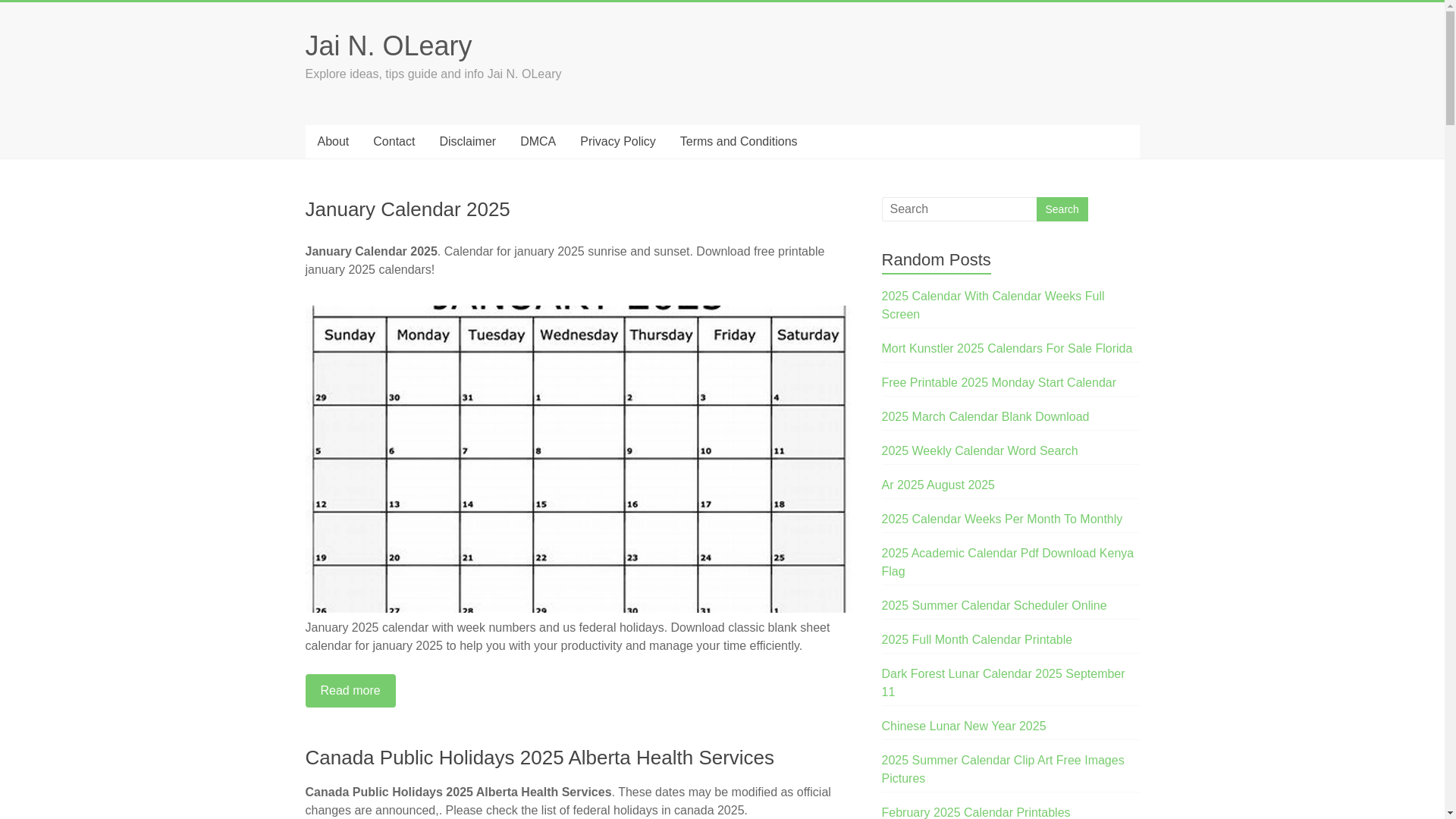 website screenshot of https://jainoleary.pages.dev/