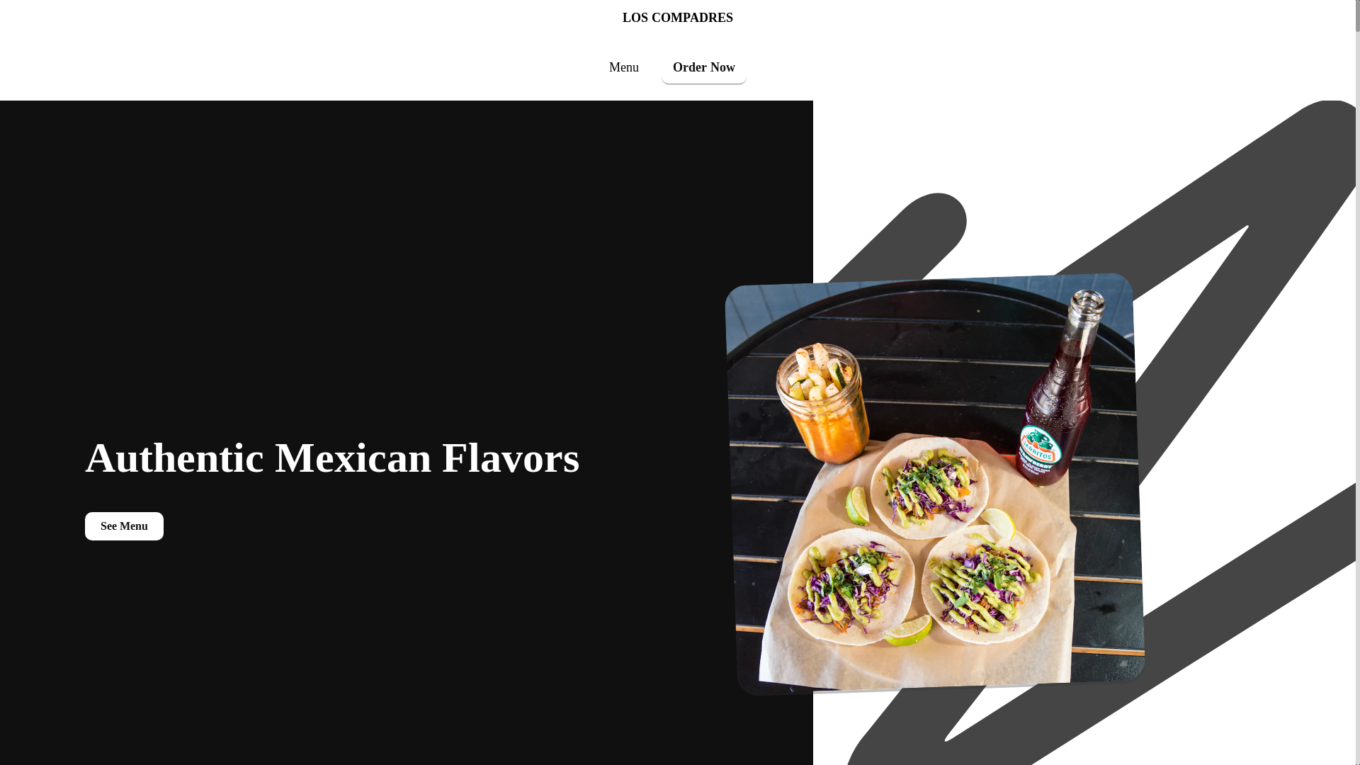 website screenshot of https://loscompadresmountprospect.com/