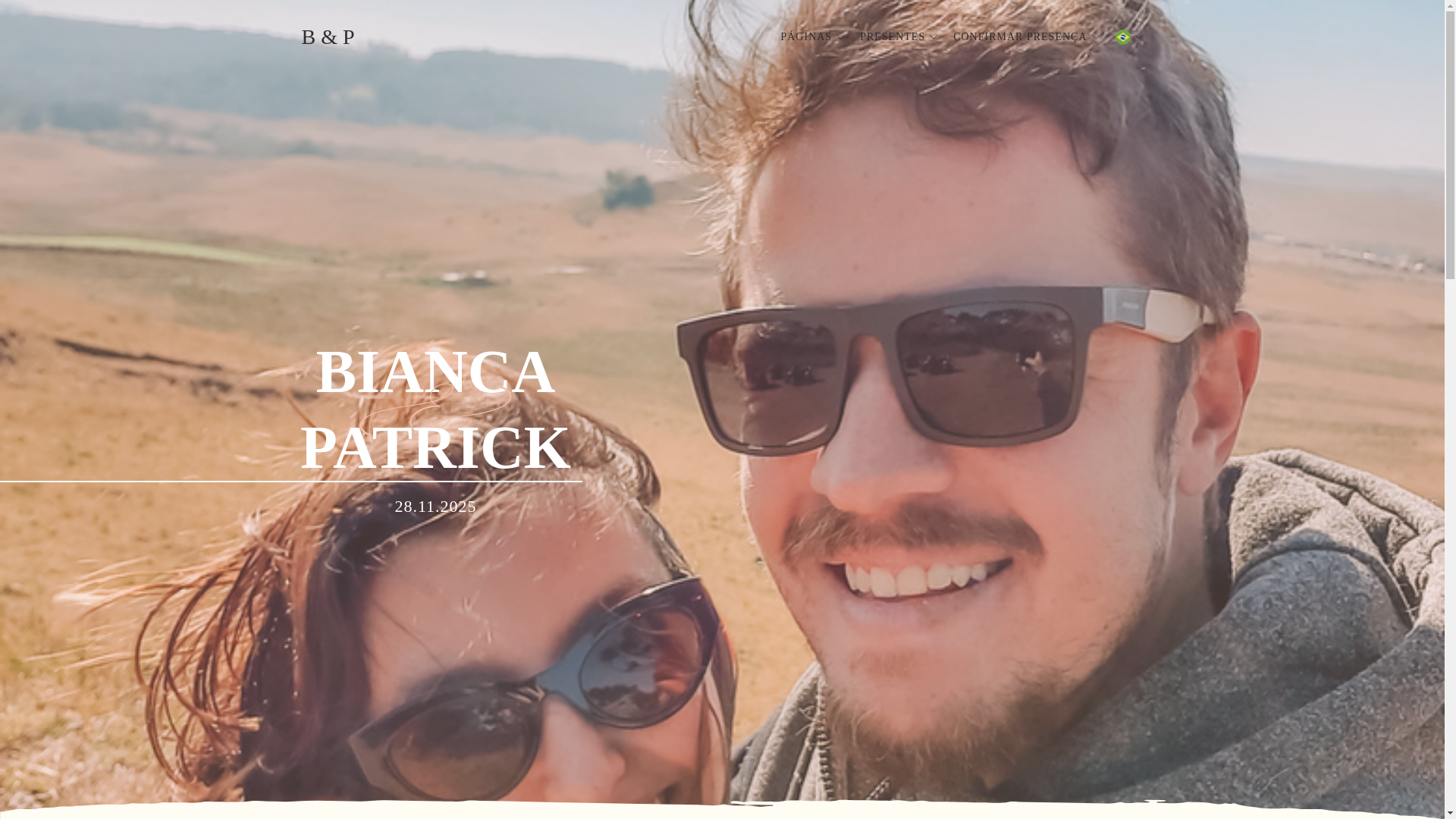 website screenshot of https://biancaepatrick.com.br/
