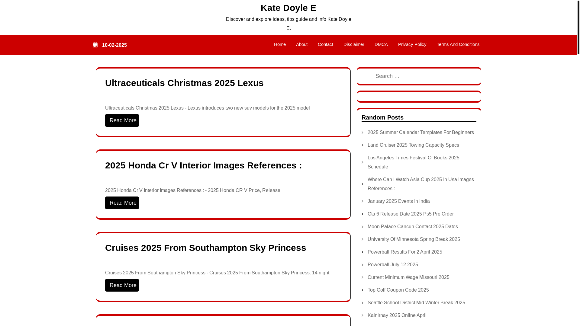 website screenshot of https://katedoylee.pages.dev/