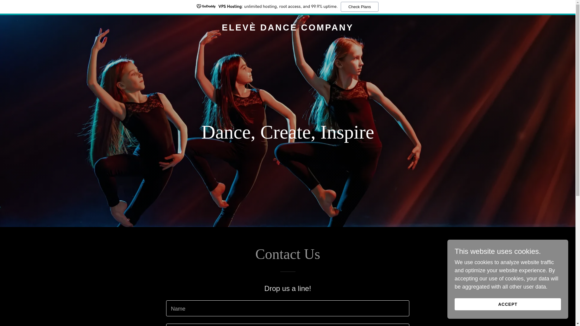 website screenshot of https://elevedancecompany.com/
