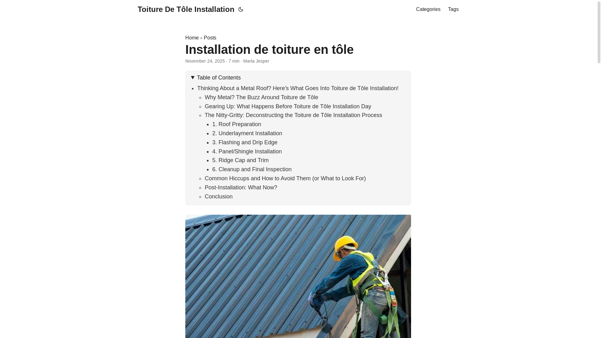 website screenshot of https://toituredetleinstallation2.pages.dev/