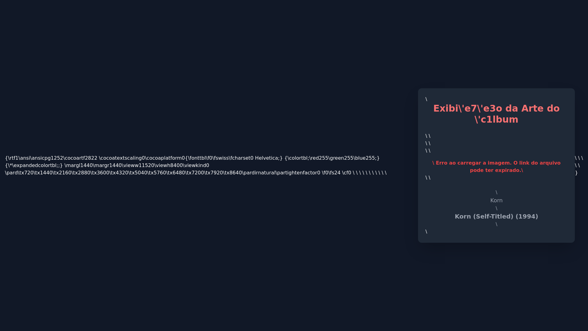 website screenshot of https://korn-album.pages.dev/