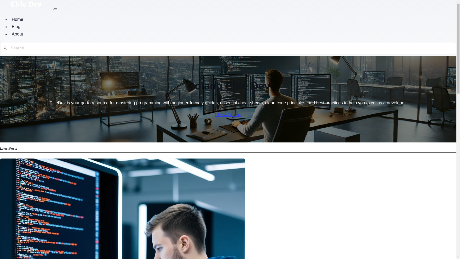 website screenshot of https://golang-elite-dev.pages.dev/