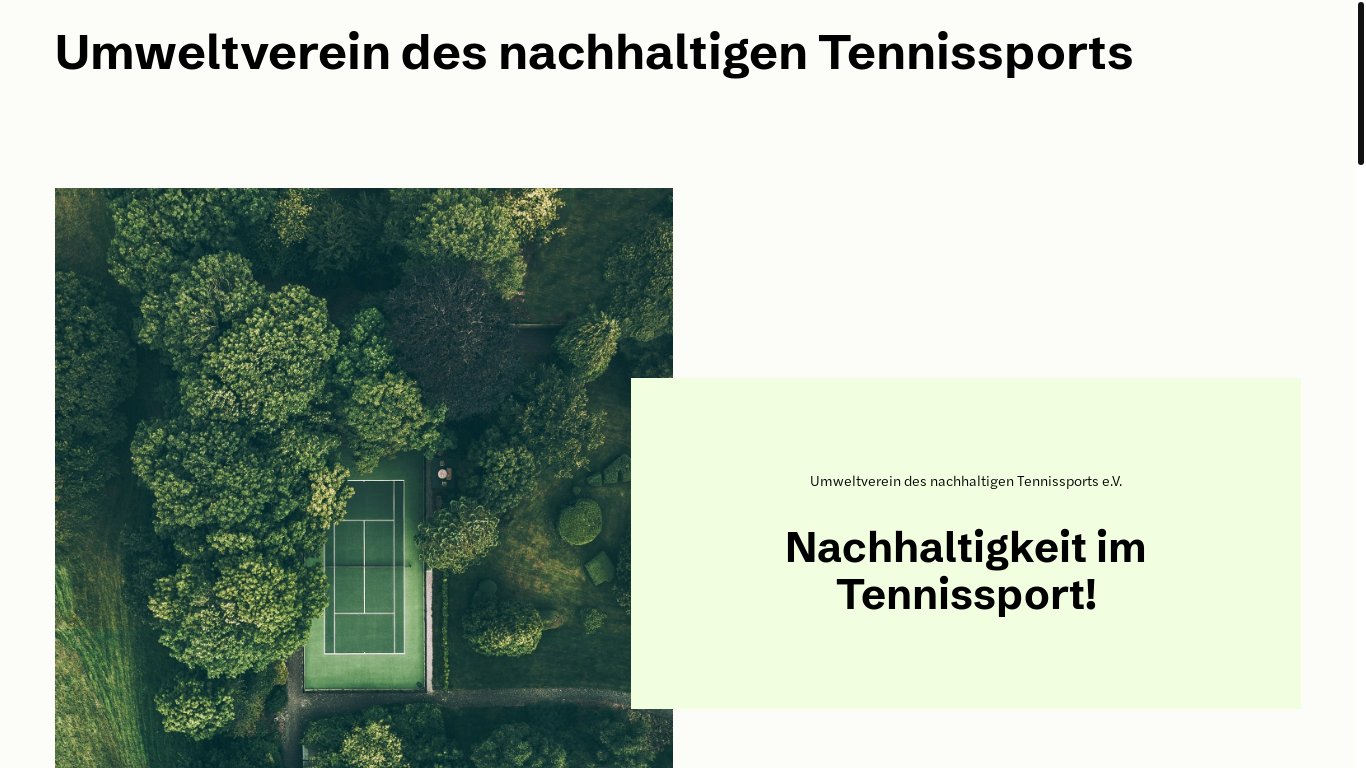 website screenshot of https://umweltverein.org/