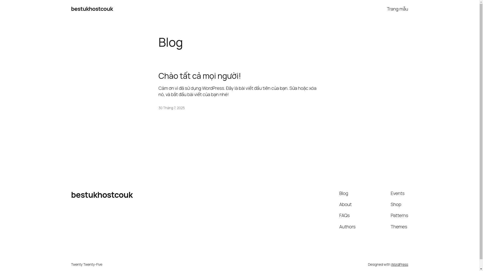 website screenshot of https://bestukhost.co.uk/