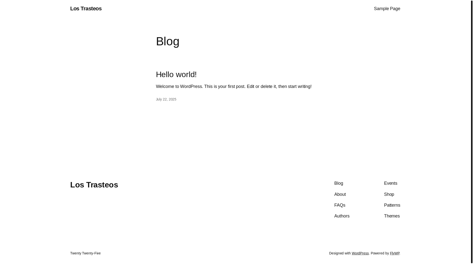 website screenshot of https://lostrasteos.com/