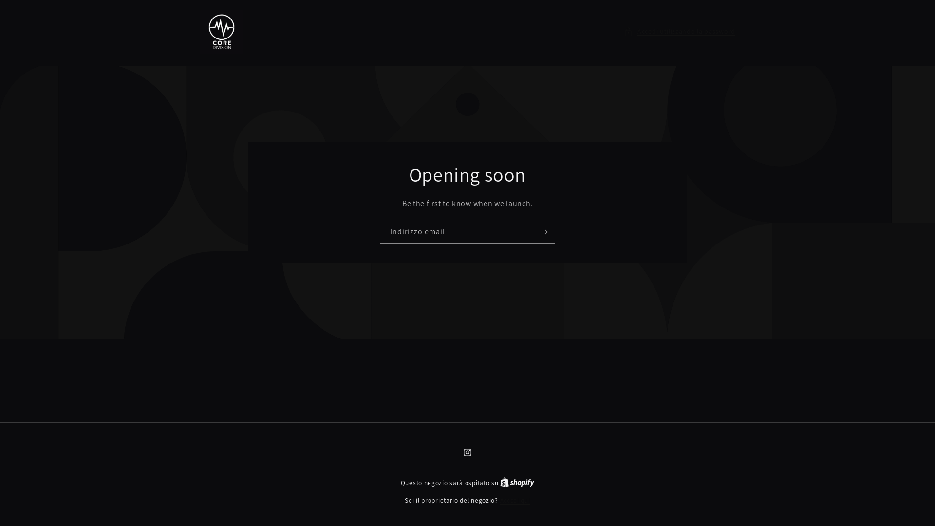 website screenshot of https://coredivison.com/