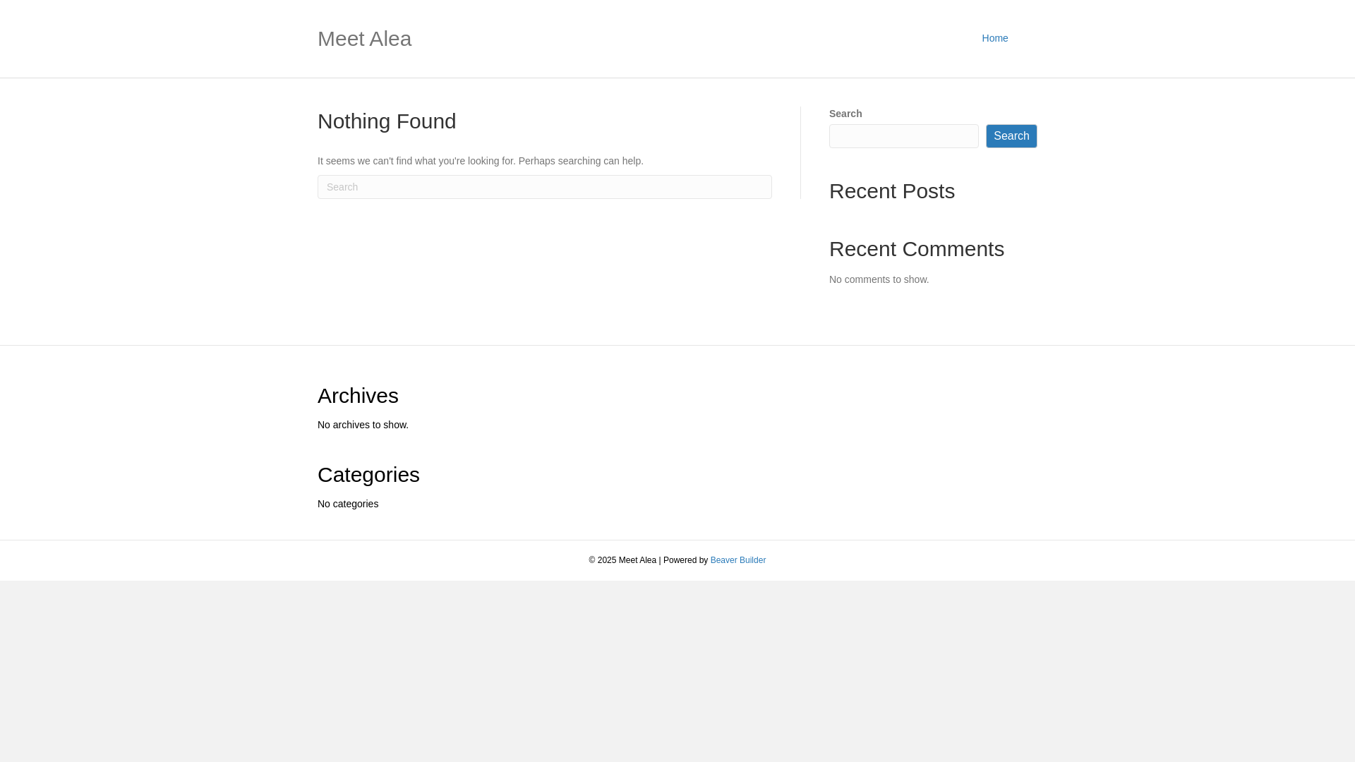 website screenshot of https://meetalea.com/