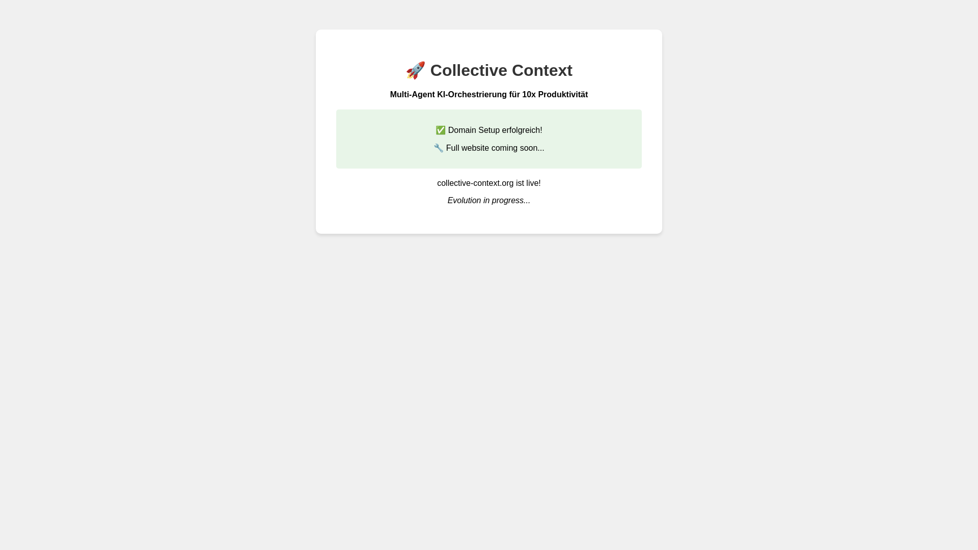 website screenshot of https://collective-context.org/