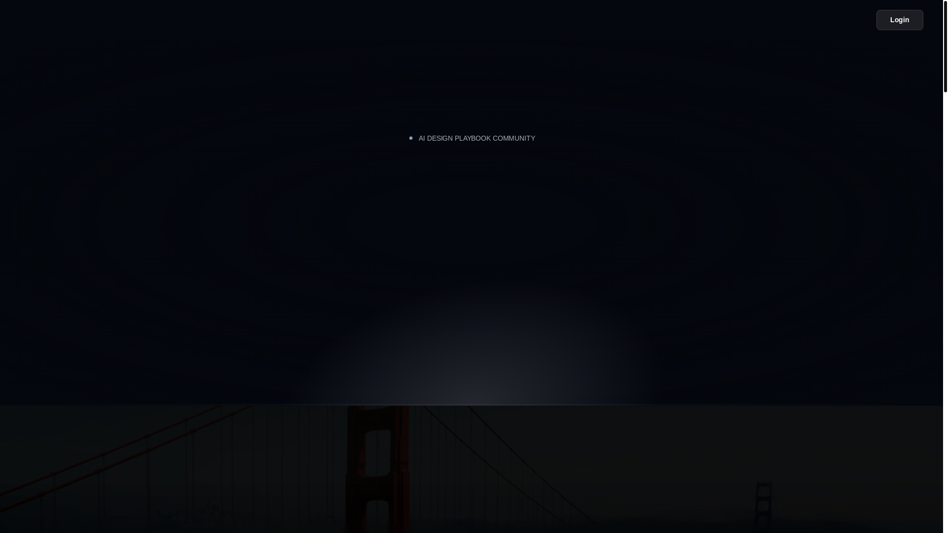website screenshot of https://aidesignplaybookcommunity.com/