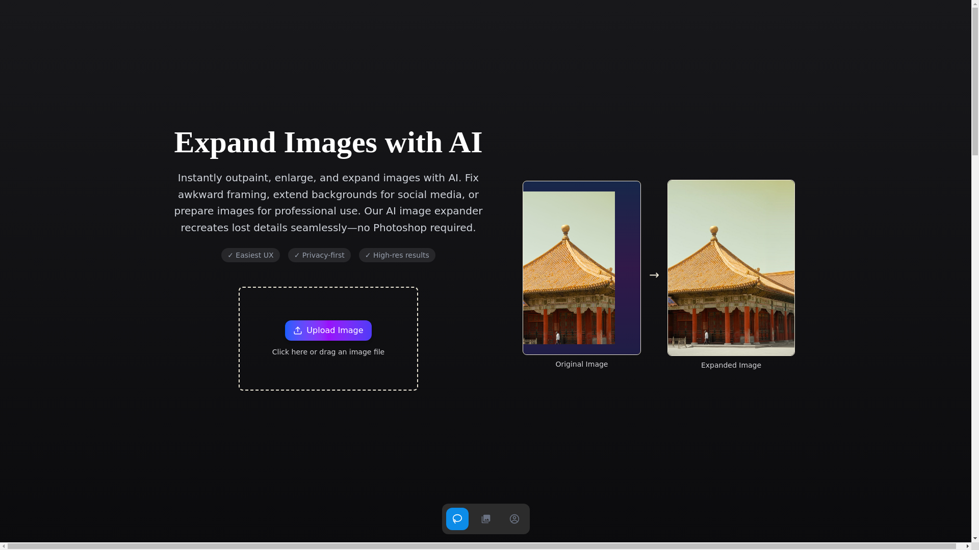 website screenshot of https://outpaint-web.pages.dev/