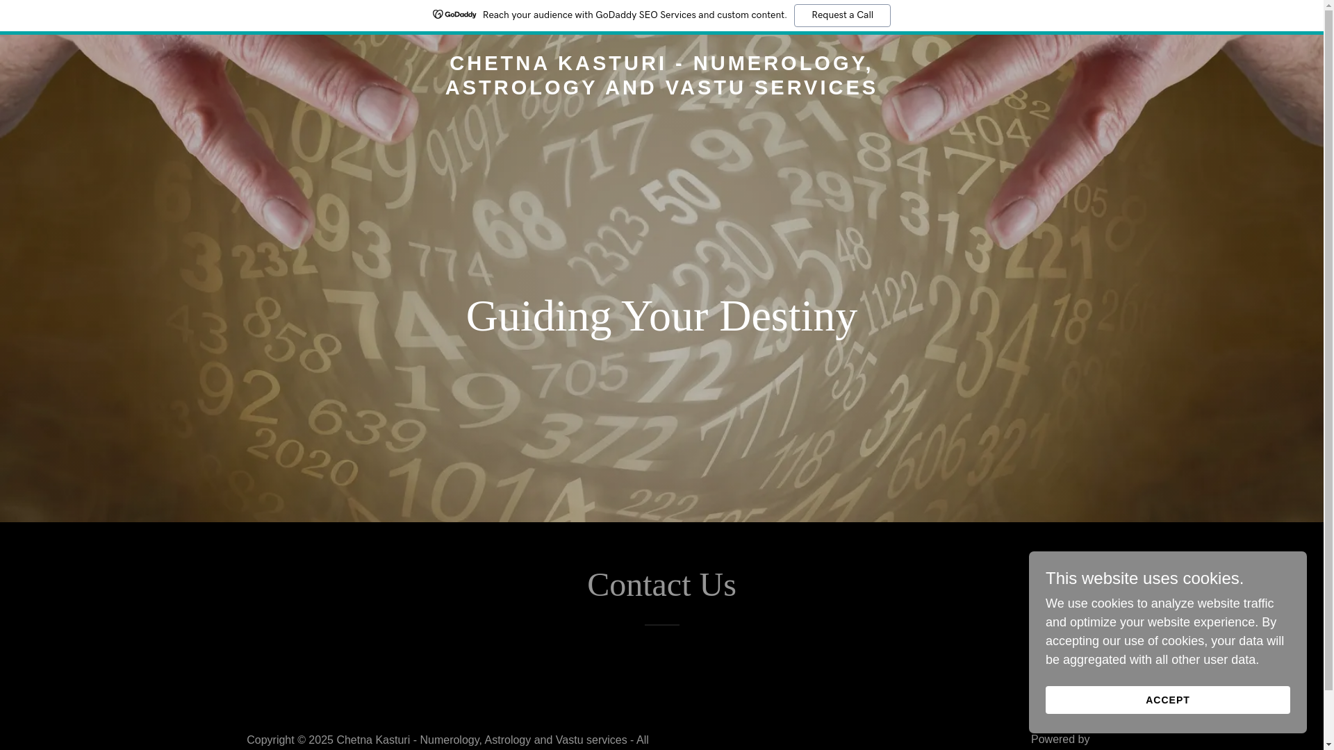 website screenshot of https://chetnakasturi.com/