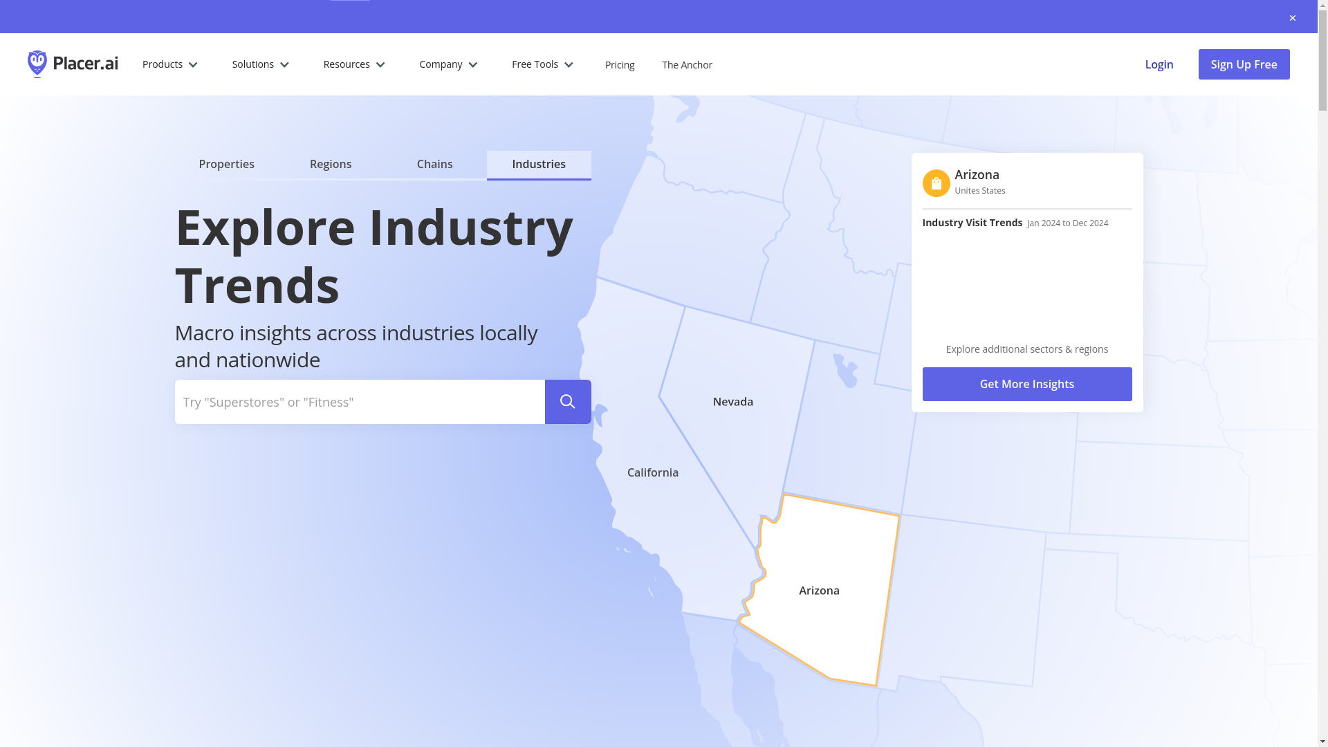 website screenshot of http://placer.ai/