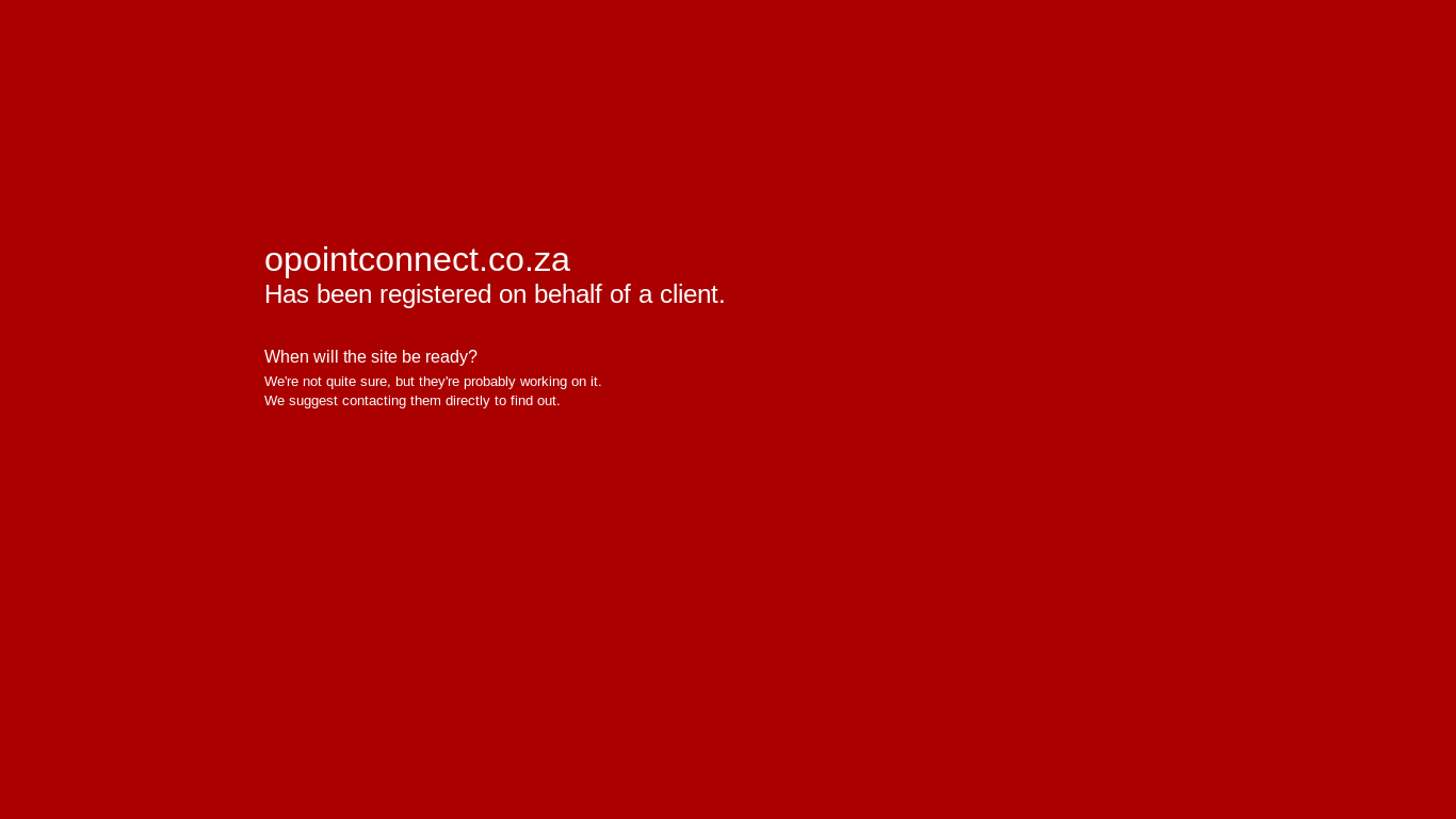 website screenshot of https://opointconnect.co.za/