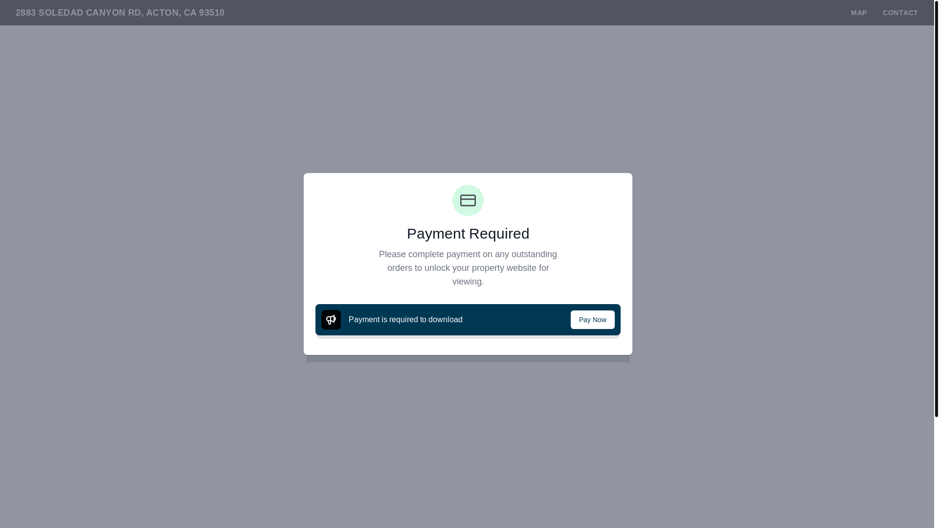 website screenshot of https://2883soledadcanyon.com/