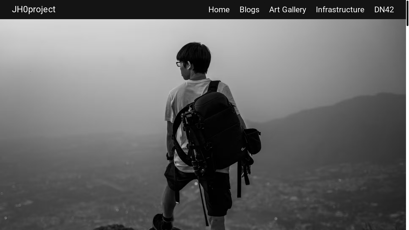 website screenshot of https://jh0project.com/