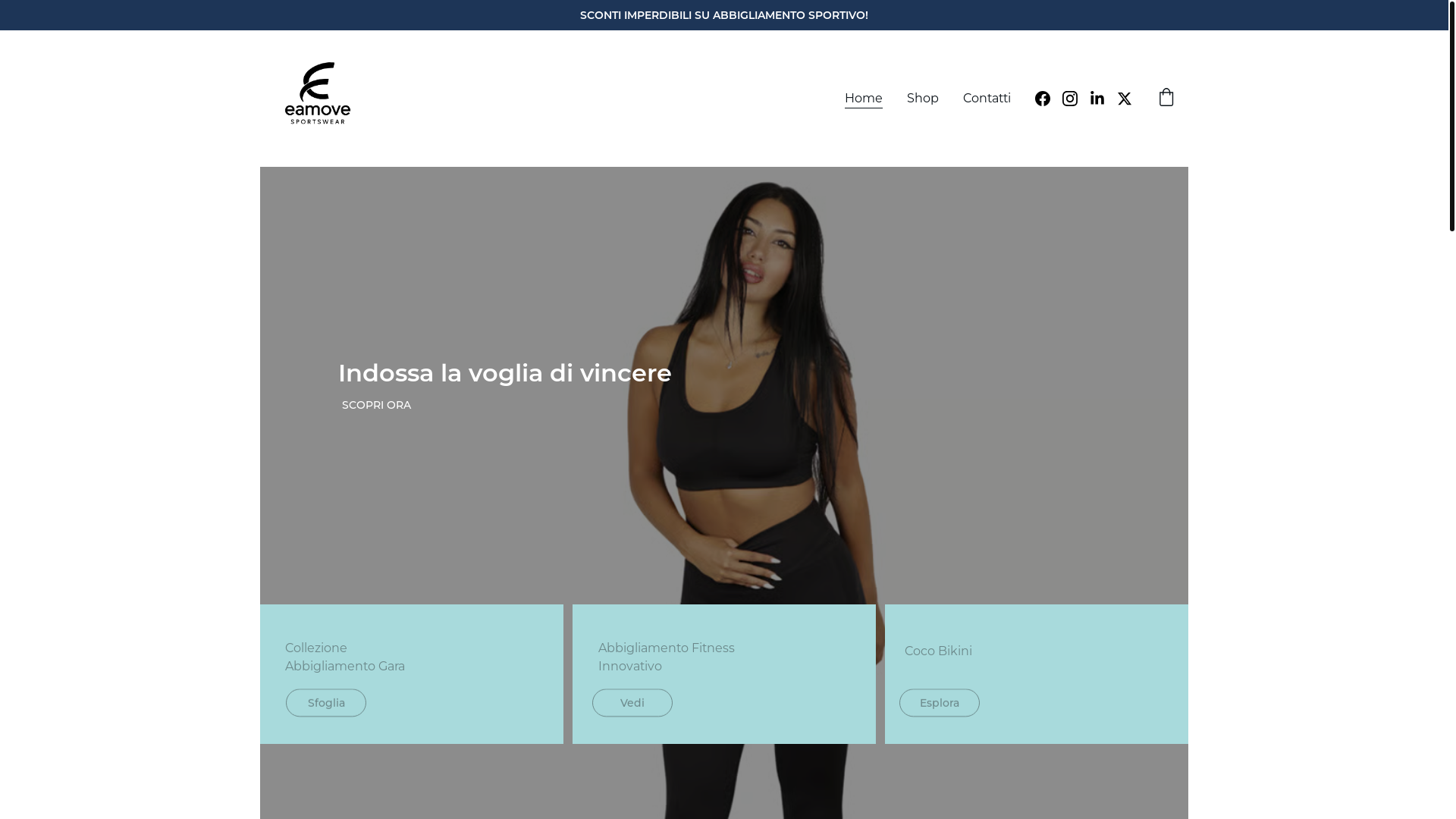 website screenshot of https://eamovesportswear.shop/