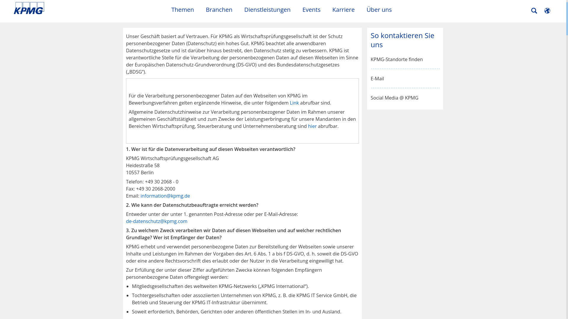 website screenshot of https://home.kpmg.com/de/de/home/misc/privacy.html