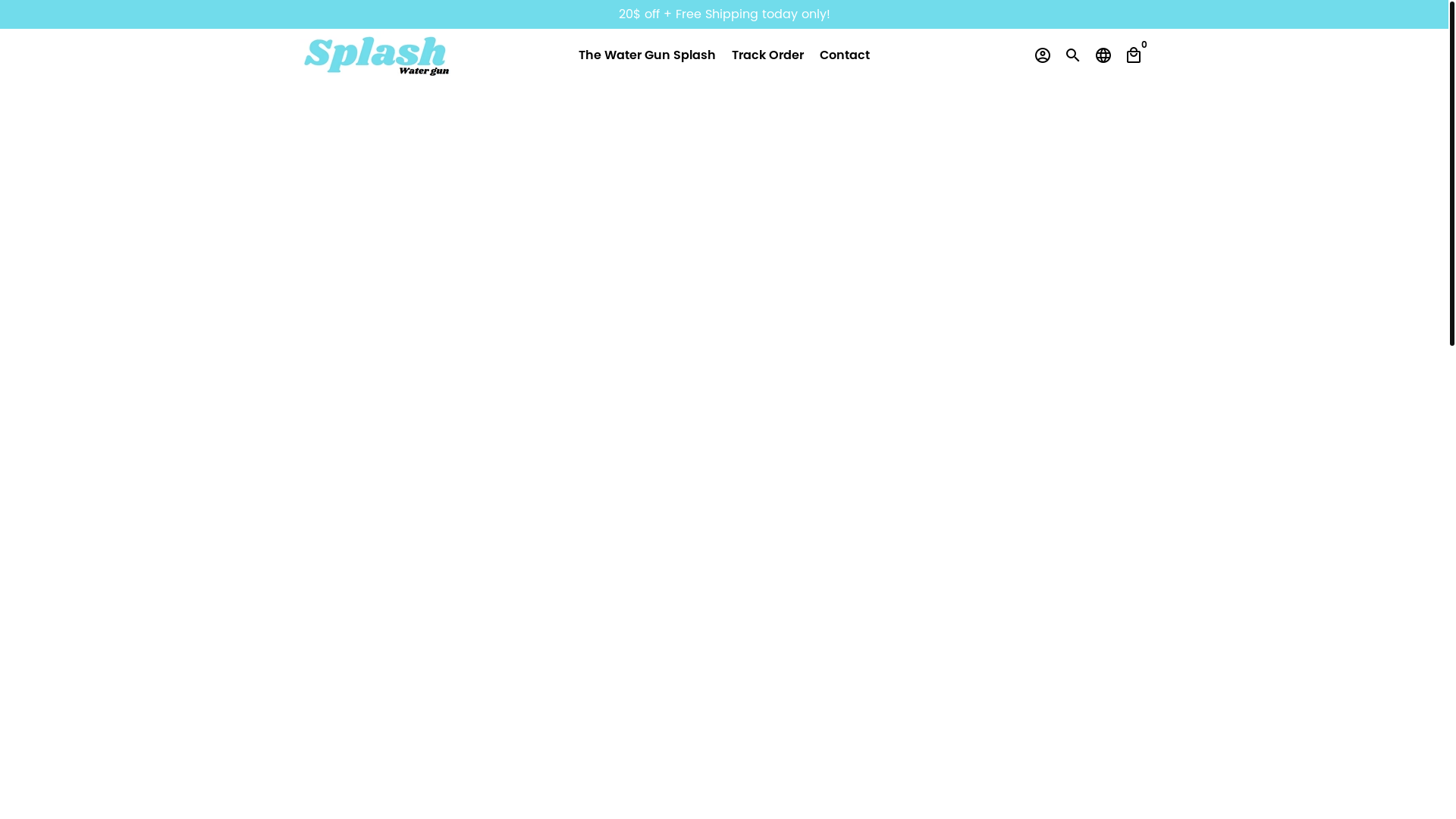 website screenshot of https://watergunsplash.store/