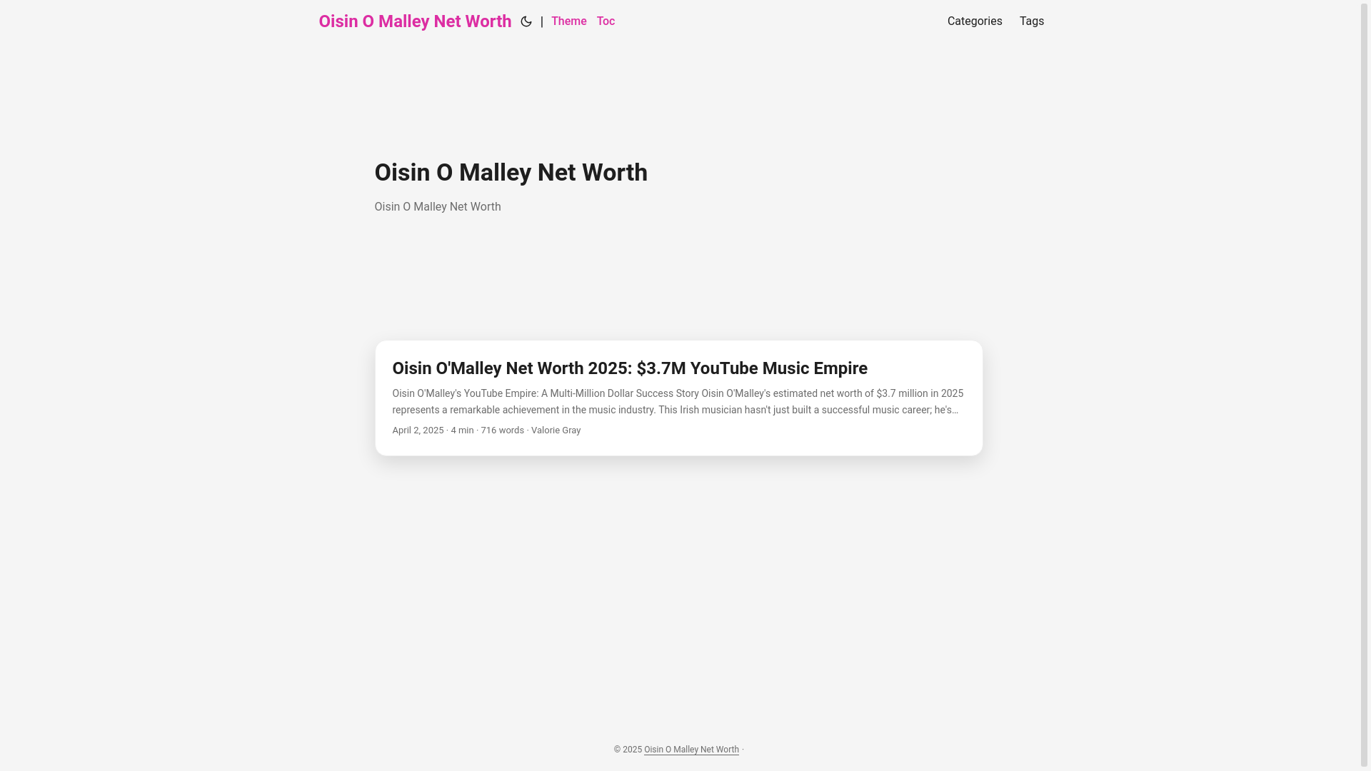 website screenshot of https://oisin-o-malley-net-worth.pages.dev/