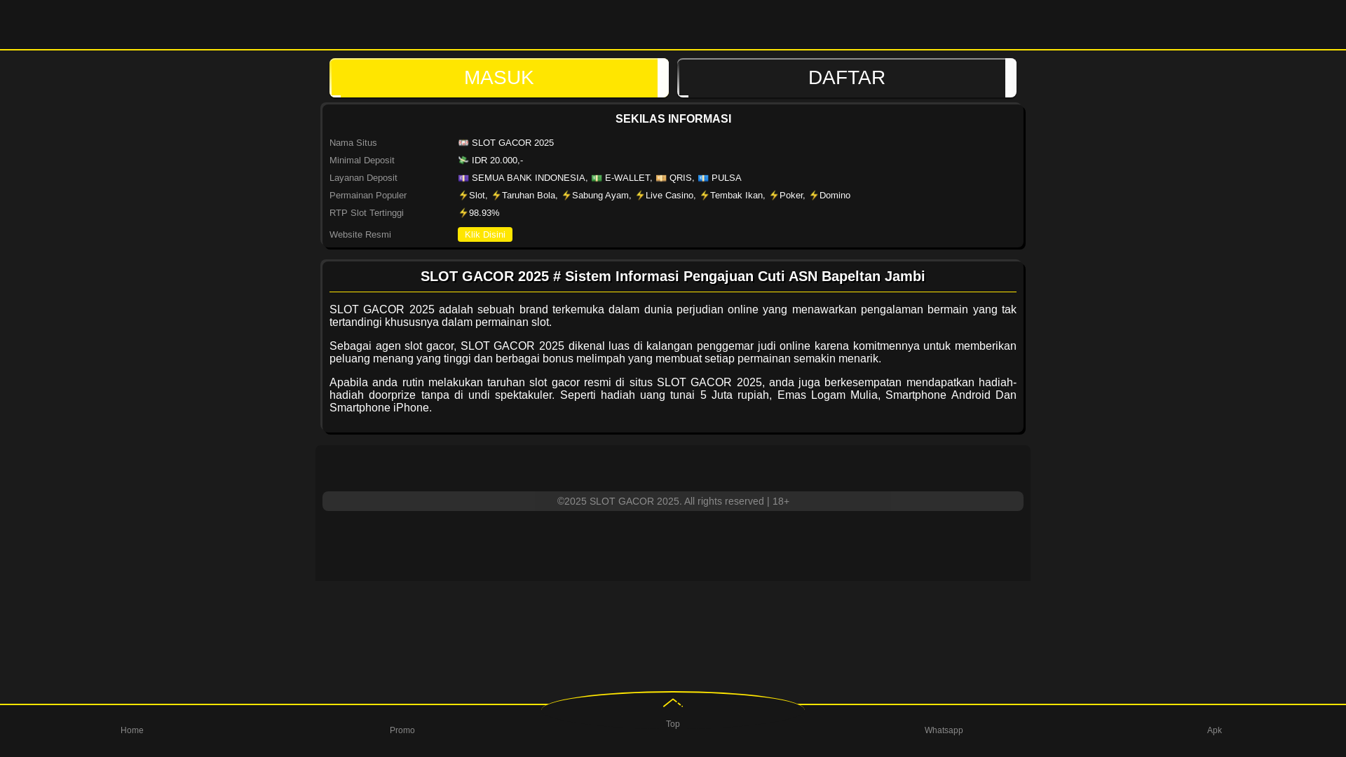 website screenshot of https://cuti-asn-bapeltanjambi-id.pages.dev/