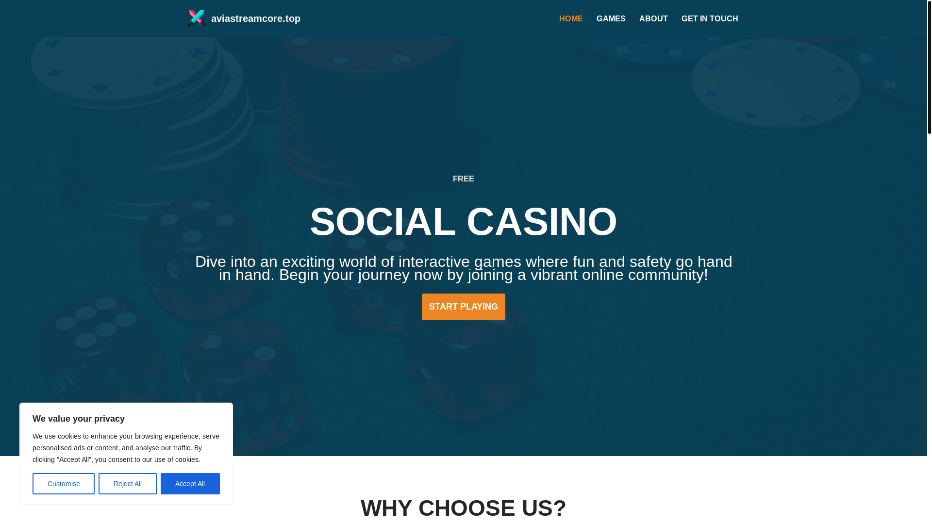 website screenshot of https://aviastreamcore.top/